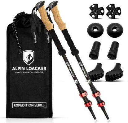 Bastones de senderismo de aluminio Alpin Loacker